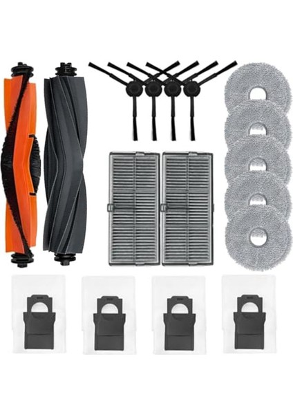 Xiaomi Dreame L30 Ultra X30 X30PRO Robot Süpürge Ana Fırça Filtresi Paspas Pedi Toz Torbası Yedek Parçaları Için Aksesuarlar (Yurt Dışından)