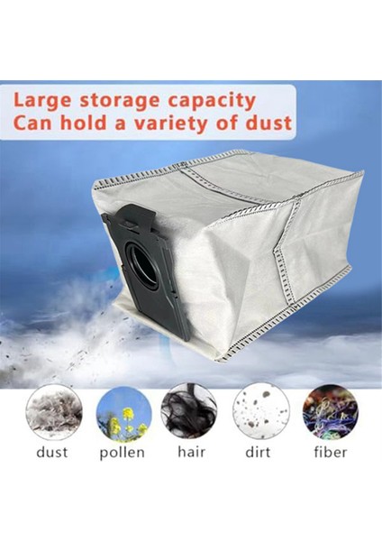 Dreame Bot S10S PRO/S10/X30PRO ULTRA/X30 Pro PLUS/X40 PRO/X40 Ultra Elektrikli Süpürge Çöp Torbaları Için 12 Adet Toz Torbası Parçası (Yurt Dışından) modelleri