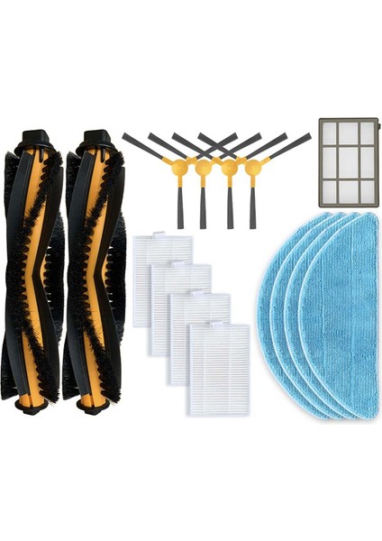 Aspirador Robot Qilive Q.5147 Ana Silindir Fırçası Yan Fırça Hepa Filtre Paspas Bezleri Ön Filtre Vakum Yedek Parçaları (Yurt Dışından)