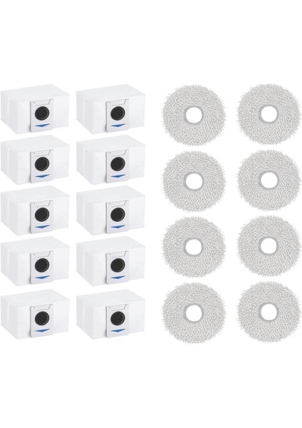Ecovacs Deebot T20 Omni / X1 Omni / X1 E Omni Için Aksesuar Seti, Toz Torbaları, Paspas Bezleri, Robot Süpürge Parçaları (Yurt Dışından)