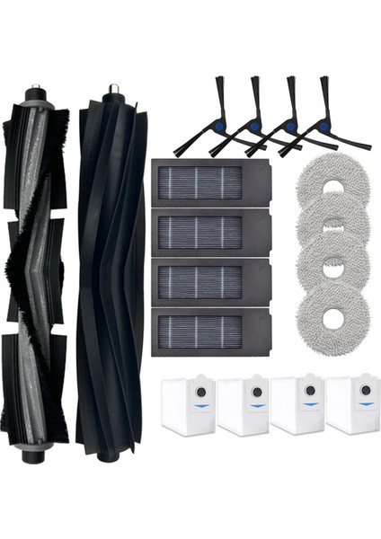 Ecovacs Deebot X2 Omni Elektrikli Süpürge Ana Yan Fırça Hepa Filtreler Paspas Pedleri Toz Torbaları Yedek Parçalar Aksesuarlar (Yurt Dışından)