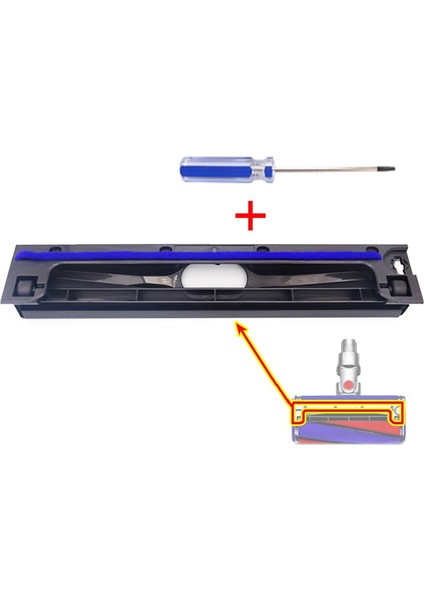 Dyson V6 V7 V8 V10 V11 Zemin Fırçası Silindir Başlığı Alt Taban Yumuşak Peluş Şeritler Elektrikli Süpürge Fırçası Alt Kapağı (Yurt Dışından) fiyatları