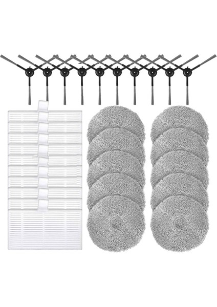 Uwant U200 / U200 Pro Robot Süpürge Yedek Parçaları Aksesuarları Yan Fırça Hepa Filtre Paspas Bezi (Yurt Dışından)