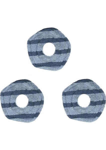 Eufy X10 Pro Omni ve X9 Pro Robot Süpürgeler Için 3 Adet Yıkanabilir Vakumlu Paspas Bezi, Yıkanabilir ve Tekrar Kullanılabilir Yumuşak Paspas Pedi (Yurt Dışından)