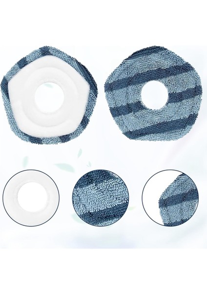 Eufy X10 Pro Omni X8/X8PRO X9 Pro Robot Süpürge Için Paspas Bezleri Yumuşak Paspas Pedleri Yedekleri (Yurt Dışından) fırsatları