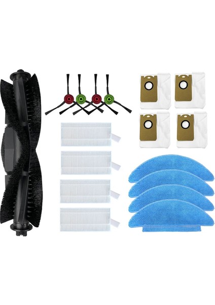 Conga 7490/7290 Eternal Genesis X-Treme Robot Süpürgeler Toz Torbası Ana Yan Fırça Hepa Filtre Paspas Parçaları Aksesuarları (Yurt Dışından)