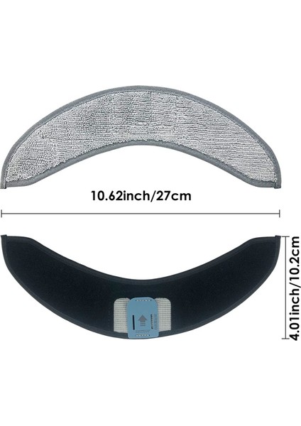 Irobot Roomba Combo J7+ Robot Süpürge Için 4 Adet Yedek Paspas Pedi Mikrofiber Yıkanabilir Tekrar Kullanılabilir Paspas Bezi (Yurt Dışından) indirimleri