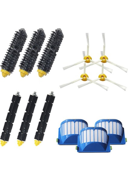 Irobot Roomba 600 Serisi 610, 620, 625, 630, 650, 660 Elektrikli Süpürge Ana Yan Fırçalar Filtre Yedek Parça Takımı (Yurt Dışından)