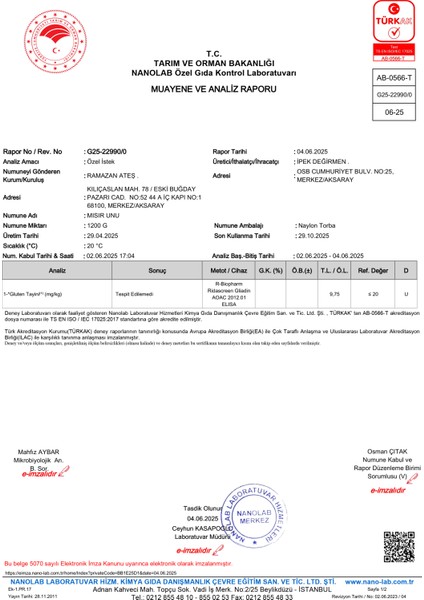 Ipek Değirmen Mısır Unu Doğal Katkısız Glutensiz Taş Değirmen 25 kg fiyatları