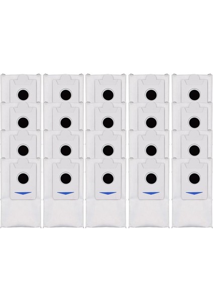 Ecovacs Debot X2 X2PRO Robot Süpürgeler Için 20 Adet Dokumasız Kumaş Toz Torbası Yedek Aksesuarları Yedek Parça (Yurt Dışından)