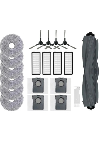 Dreame Bot L30 Ultra Robot Süpürge Yedek Parçaları, Ana Yan Fırça Hepa Filtresi, Paspas Bezi, Toz Torbası (Yurt Dışından)