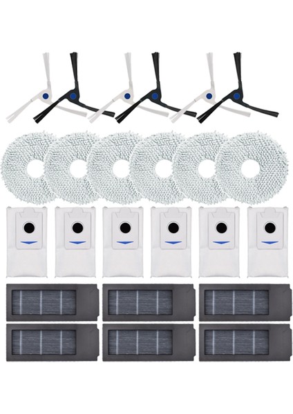 Ecovacs Deebot X2/x2 Pro Robot Süpürgeler Için Paspas Bezleri Filtre Toz Torbası Yan Fırça Yedek Aksesuarları Yedek Parça (Yurt Dışından) modelleri