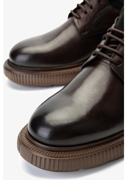 Erkek Hakiki Deri Kahverengi Casual Ayakkabı 987 145 Erk Ayk SK24-25 Kahve Dr modelleri