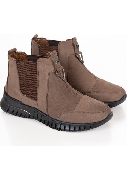 1453-1 Günlük Kadın - Tam Ortopedik - Nubuk Hakiki Deri - Bot fırsatları