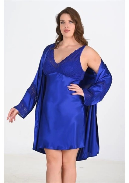 Mdbshop 2li Saks Sabahlık Takımı Bigsize 6211