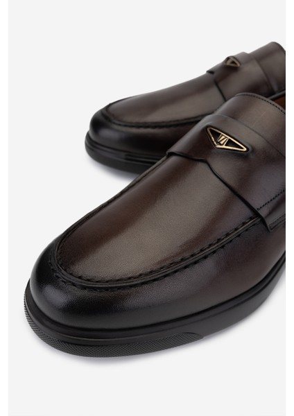 Erkek Hakiki Deri Kahverengi Loafer Ayakkabı 987 209 Erk Ayk Y25 Kahve indirimleri