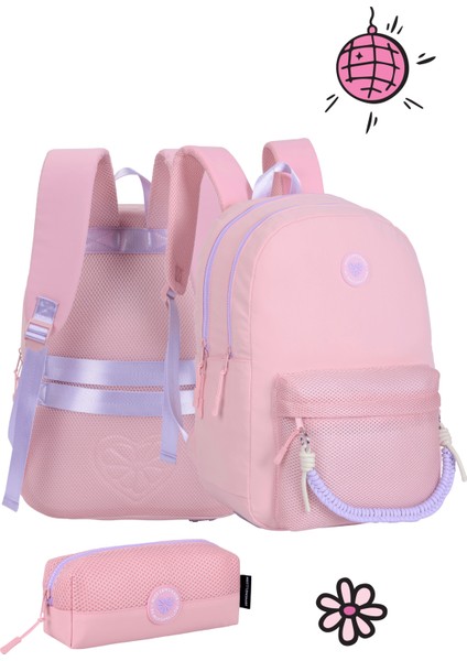 Meshy Pink Okul Sırt Çantası indirimleri