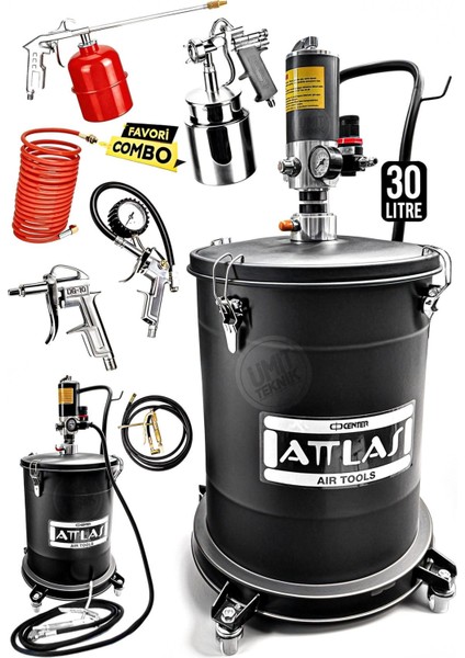 30LITRE Profesyonel 5li Havalı Havalı Yüksek Basınç Mafsalı 6-8bar Havalı Gres Pompası fiyatları