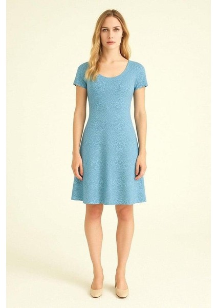 2 Adet Dökümlü Rahat Kalıp Günlük Penye Kumaş Elbise modelleri