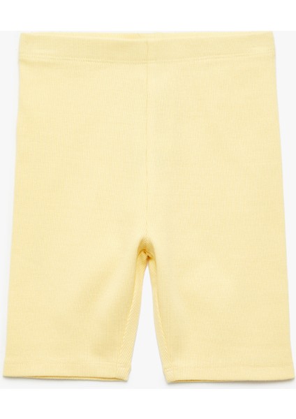 Pamuklu Beli Lastikli Basic Tayt