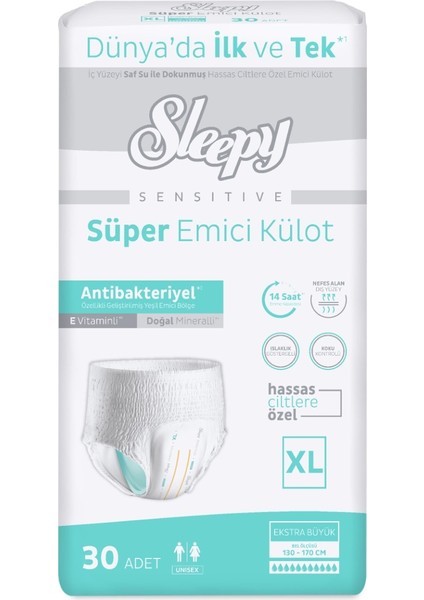 Sensitive Antibakteriyel Emici Külot Xlarge 30 Adet fiyatları