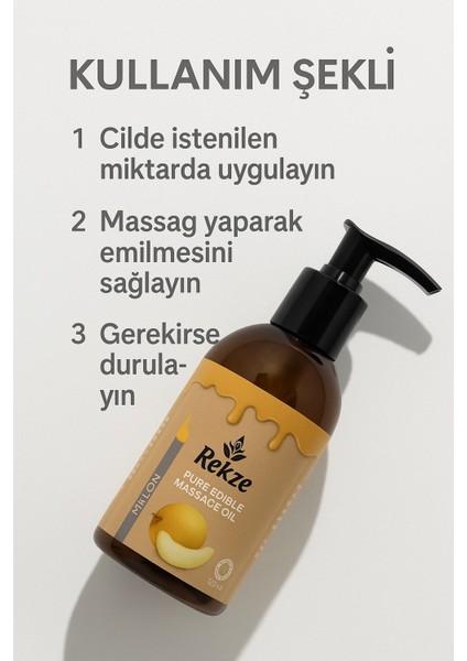 3’li Kavun Aromalı Masaj Yağı – 120 ml x 3 Doğal Vücut Bakım ve Aromaterapi Yağı