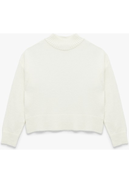 Dik Yaka Uzun Kollu Basic Triko Kazak modelleri