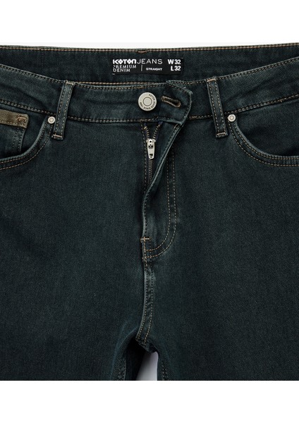 Normal Bel Pamuklu Straight Fit Jean Pantolon - Mark Jean indirimleri