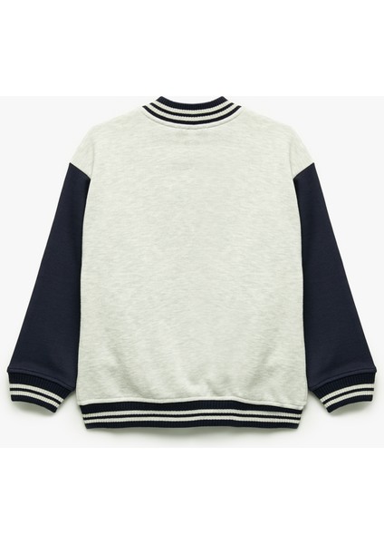 Nakışlı Çıtçıt Kapamalı Uzun Kollu Bomber Kolej Ceket fiyatları