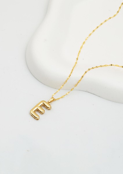 Balon E Harf 14 Ayar Altın Kolye modelleri