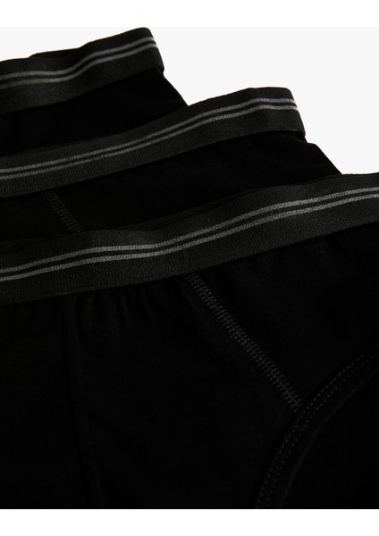 Lastik Detaylı 3'lü Slip Boxer Seti