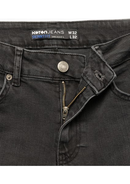 Normal Bel Pamuklu Skinny Fit Jean Pantolon - Michael Jean fırsatları