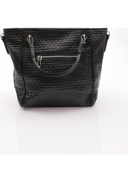 Kadın Siyah Suni Deri Omuz Çantası Çıkarılabilir Askılı modelleri