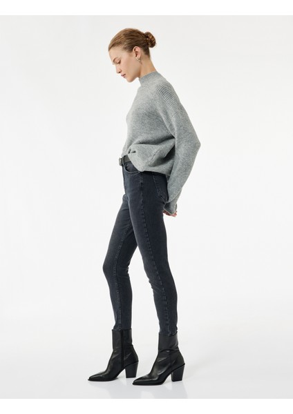 Yüksek Bel Dar Kesim Jean Pantolon - Skinny Push Up Fit Jean fiyatları