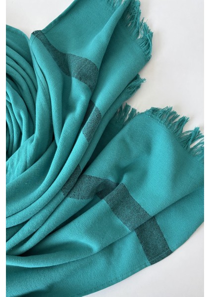 %100 Pamuk Kalın Çizgili Peştemal-Plaj Havlusu & Şezlong ÖRTÜSÜ-90X200 Cm-Yeşil fiyatları