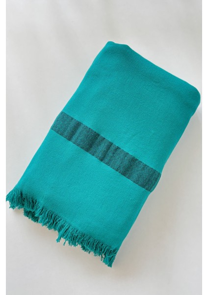 %100 Pamuk Kalın Çizgili Peştemal-Plaj Havlusu & Şezlong ÖRTÜSÜ-90X200 Cm-Yeşil fırsatları