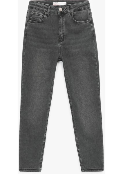 Yüksek Bel Dar Kesim Jean Pantolon - Skinny Push Up Fit Jean fırsatları