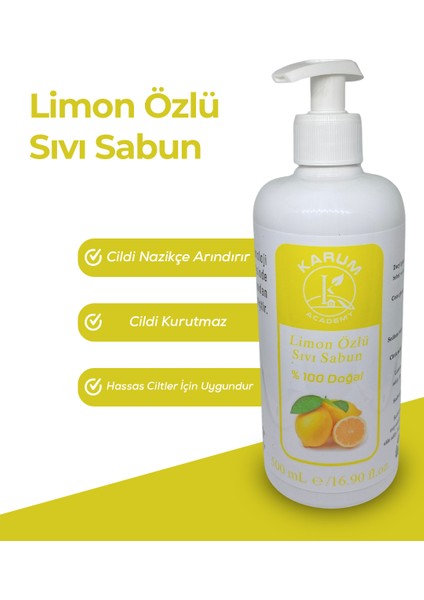 Doğal Limon Yağlı Sıvı Sabun – Ferahlatıcı & Cilt Dostu Temizlik modelleri