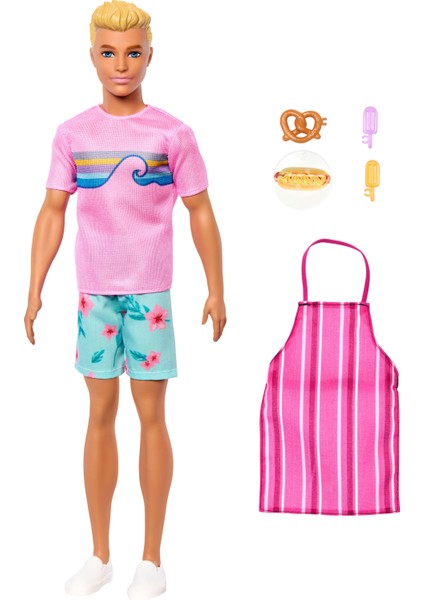 ® Mysteries Beach Detectives Bebek ve Aksesuarlar Klasik Kıyafeti ve Hikaye Anlatımını Zenginleştiren Aksesuarlarıyla Barbie Mysteries: Beach Detectives Ken Bebek JFV65 modelleri