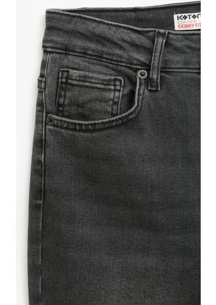 Yüksek Bel Dar Kesim Jean Pantolon - Skinny Push Up Fit Jean