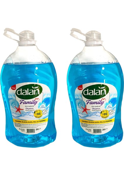Family Okyanus Sıvı Sabun 3 lt x 2 Adet