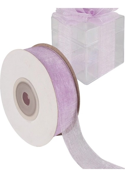 Organze Kurdele 2MM-25MT Lila