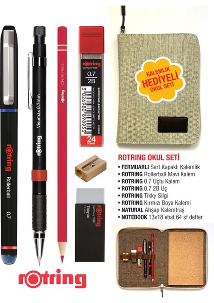 Rotrıng Okul Seti – Rotrıng Kalem Seti - Kalemlik