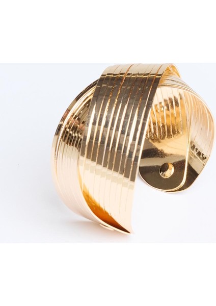 Altın Rengi Parlak Ikili Kelepçe Bileklik fırsatları