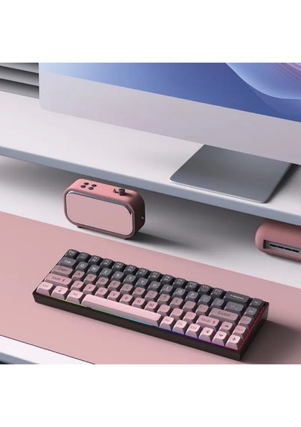 AK680 Pembe | Brown Switch 65% Kablolu Hotswap Mekanik Oyun Klavyesi,68 Tuşlu Taşınabilir Anti-Ghosting Klavye,gökkuşağı Arkadan Aydınlatmalı Programlanabilir,ergonomik fiyatları