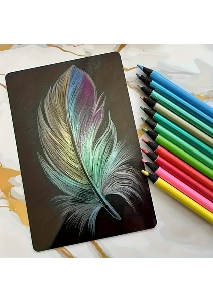 Siyah Ahşap Metal Renkli Kurşun 12 Renk Öğrenci Sanat Öğrenci Resim Yaratıcı Grafiti Özel Renkli Kalem Kutusu (Yurt Dışından) modelleri