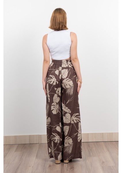 Keten Yüksek Bel Pantolon 30289 fiyatları