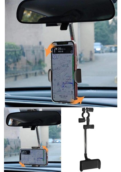Araç Içi Ayarlanabilir Dikiz Aynası Telefon Tutucu Iz Bırakmayan Araba Telefon Tutacağı fiyatları