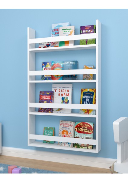 Montessori Çocuk Odası Eğitici 4 Raflı Kitaplık fiyatları