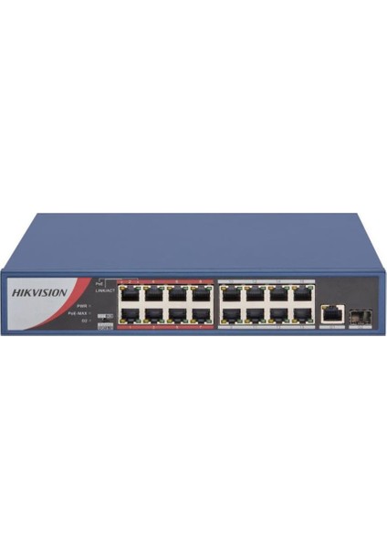 DS-3E0318P-E/M (Unmanaged 100MBPS ) 16 Port Fast Ethernet Unmanaged Poe Switch